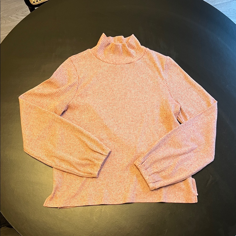 Madewell Mock Neck Ribbed Long Sleeve